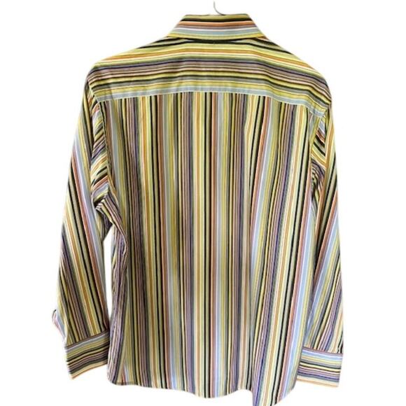 Robert Graham Knowledge Wisdom Truth Striped Button-Up Shirt Size XL - Picture 4 of 7